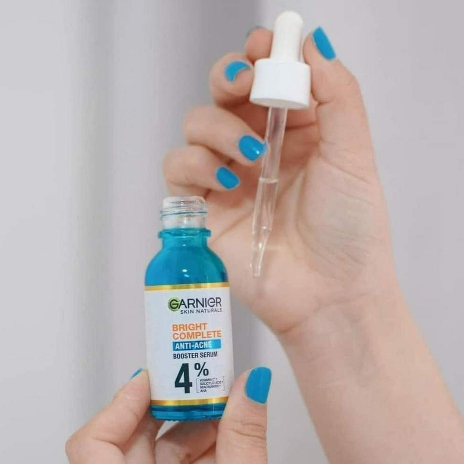 Tinh Chất Dưỡng Sáng Da, Giảm Mụn Garnier Skin Naturals Bright Complete Anti-Acne Booster Serum