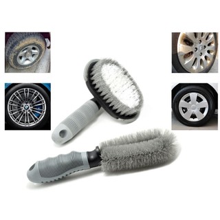 Combo bộ chổi cọ rửa vành lazang + Bàn Chải Vệ Sinh Bánh Xe Chuyên Nghiệp, vệ sinh hiệu quả