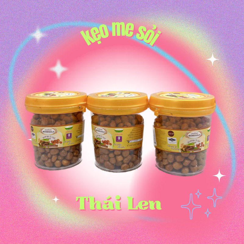 Kẹo Me Sỏi MonieGold Thái 130gr Không đường