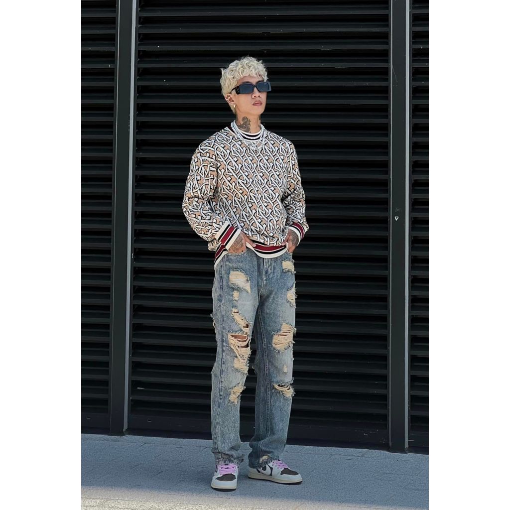 Quần jean ống rộng unisex MIKENCO Flare Baggy Jeans