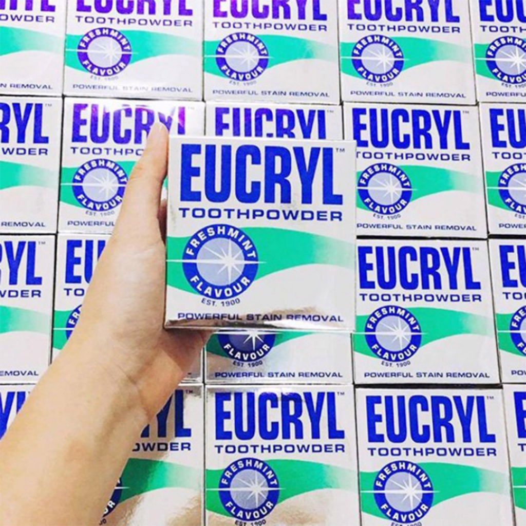 Combo Kem Đánh Răng Và Bột Làm Trắng Răng Eucryl Toothpowder 62gr