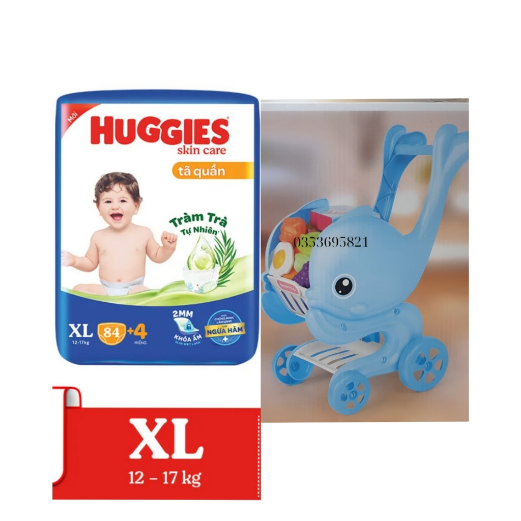 Tã quần Huggies Skincare Mega Jumbo M106/L96+8/XL84+4/XXL76+4