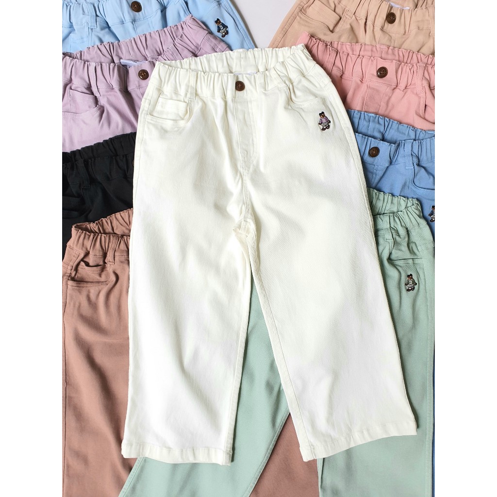 QD2313 Quần kaki BM BT BG thêu gấu 9 màu
