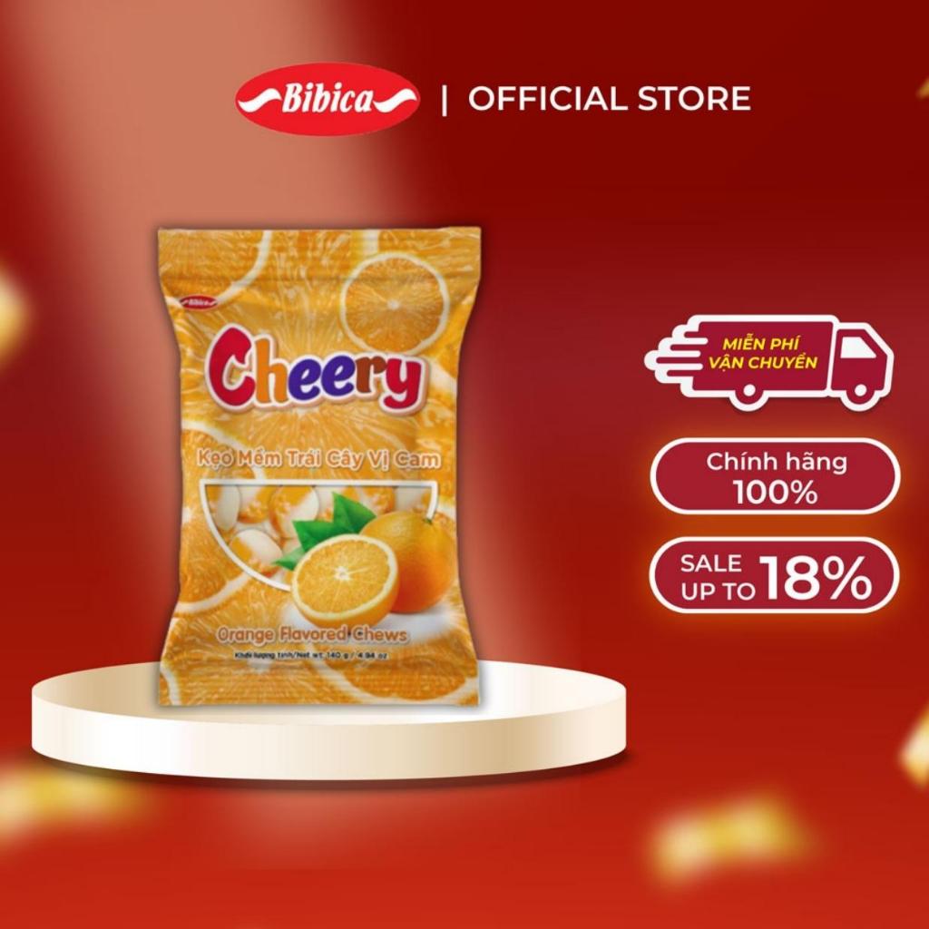 Kẹo Mềm Trái cây Cheery Nho Bibica 140g