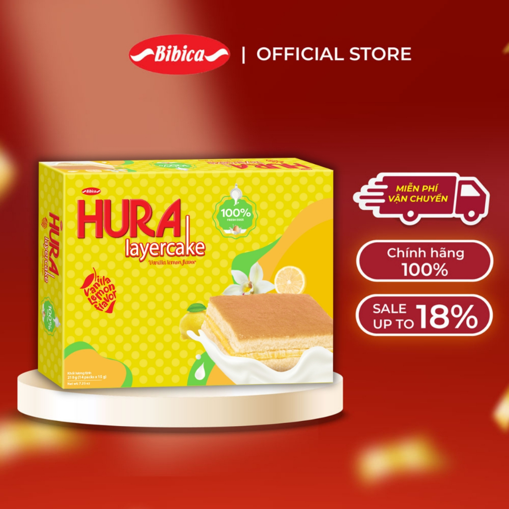 Bánh Hura Layer Cake Bibica 90g - 210g