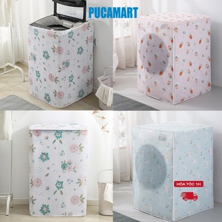 Bọc áo trùm máy giặt chất liệu PEVA, Áo trùm máy giặt cửa trên và trước từ 5-12kg