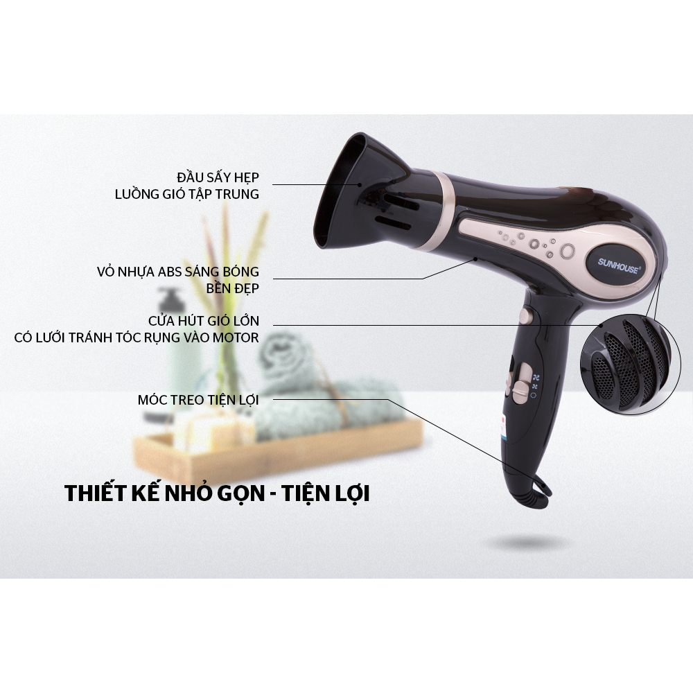 Máy sấy tóc SUNHOUSE SHD2317 1800W
