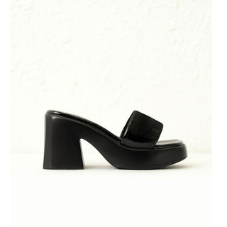 Olv - giày christa black heels