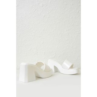 OLV - Giày Christa White Heels