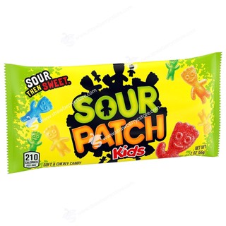 Kẹo dẻo trái cây sour patch kids original soft & chewy candy, gói 56g