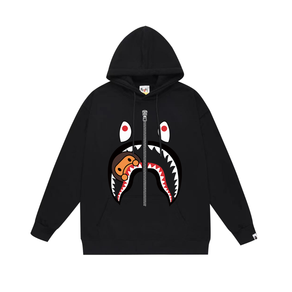 Áo Hoodie Bape Shark nỉ lót lông hàng cao cấp ss2024