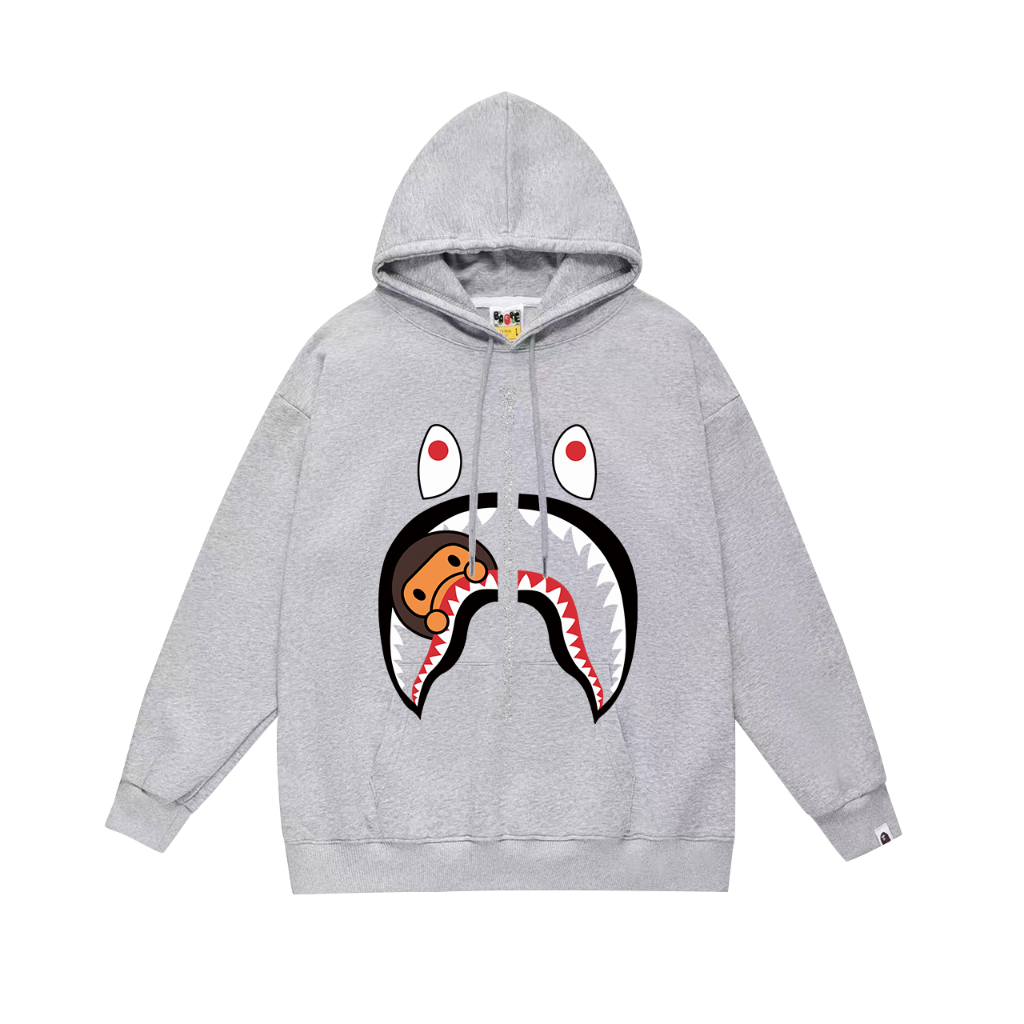 Áo Hoodie Bape Shark nỉ lót lông hàng cao cấp ss2024
