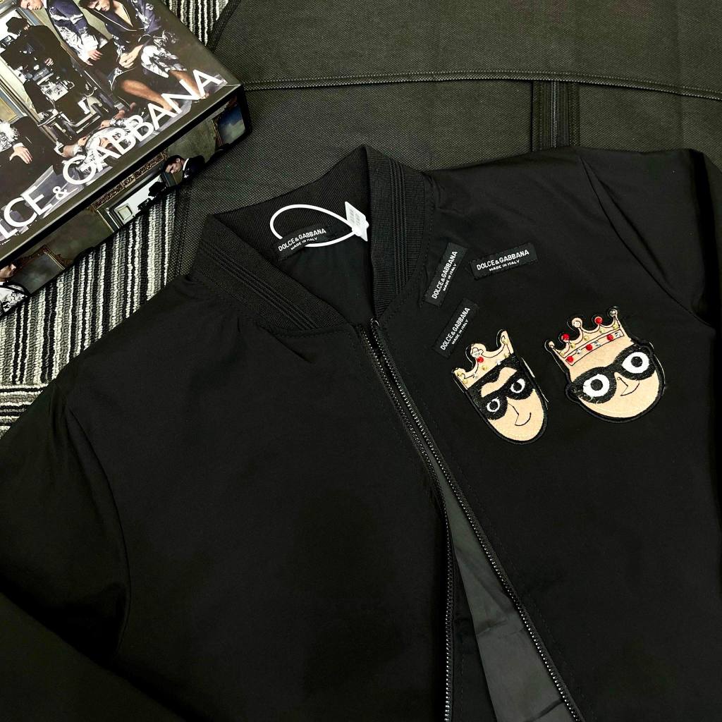 Áo Khoác Nam DG Thêu Hình Vương Miện Hàng Cao Cấp - Áo Khoác Nam DG 2 Lớp Siêu Đẹp