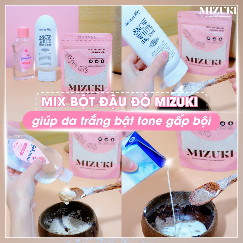 Bột Đắp Mặt Nạ Thiên Nhiên Dưỡng Da Nguyên Chất Mizuki