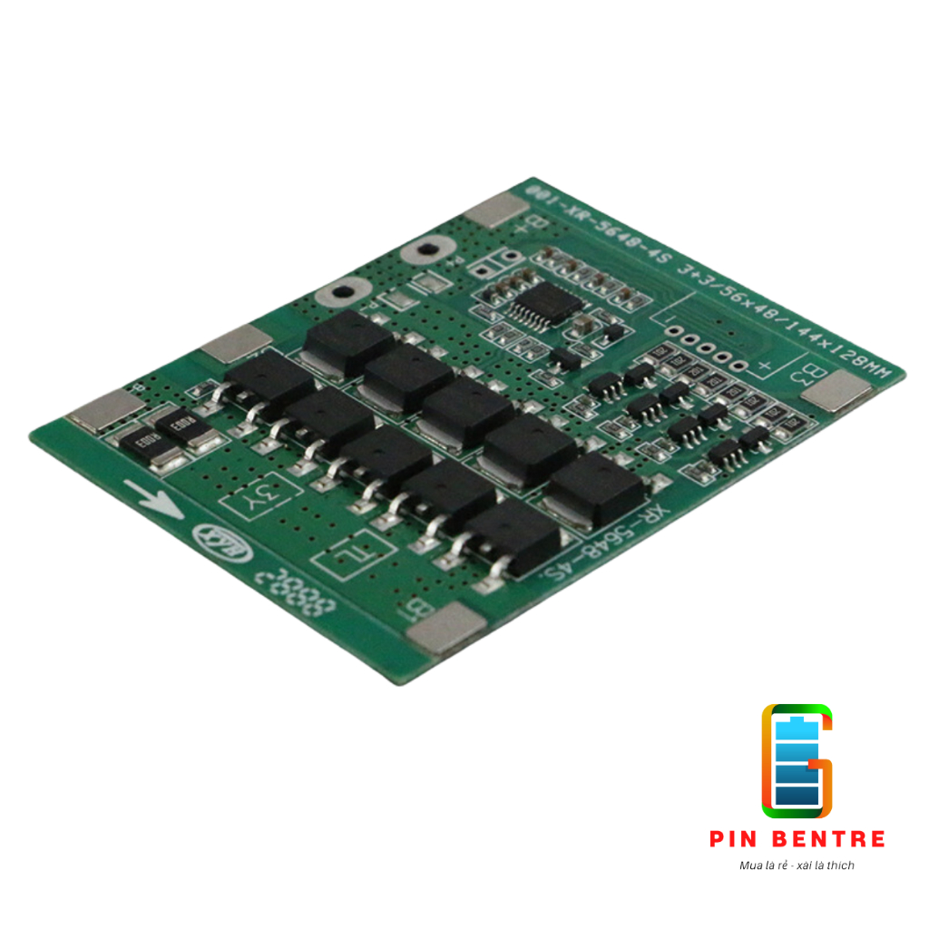 Mạch BMS 4S-30A 14.8V  Sạc/Xả và Bảo Vệ Pin Li-ion 3.7V