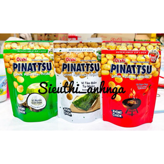  Snack Nhân Đậu Phộng Oishi Pinattsu Vị Mực Cay Vị Cốt Dừa 85G 