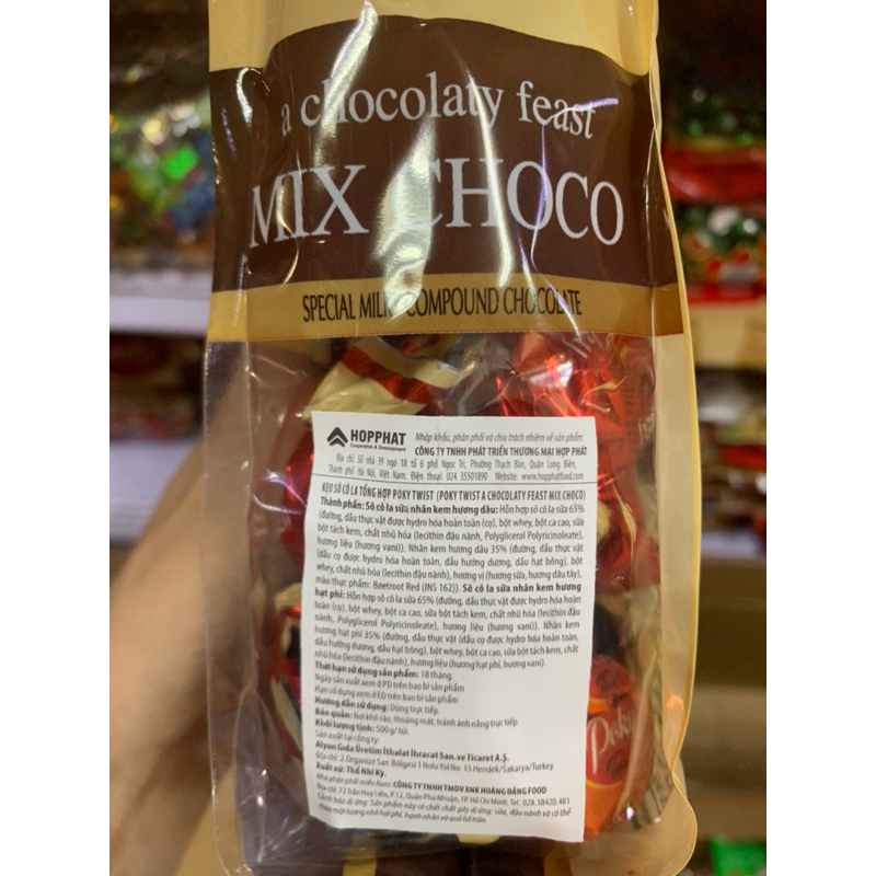 Kẹo Socola Thổ Nhĩ Kỳ Mix Choco Túi 500g