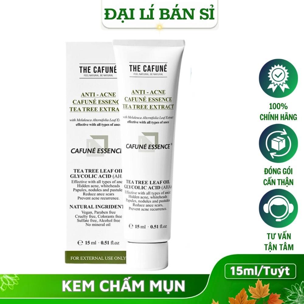 Gel Chấm Mụn The Cafune Essence 15gr Chính Hãng Kem Bôi Mụn Viêm Ẩn Đầu Đen Tinh Chất Dưỡng Sáng Da Giảm Mờ Thâm Sẹo Mặt
