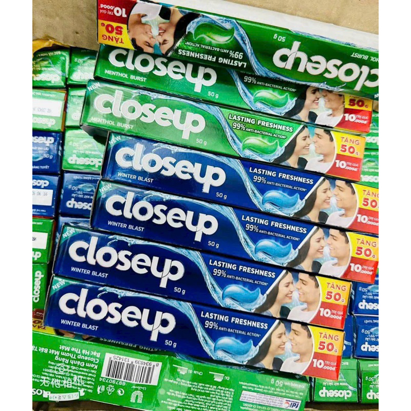 Kem đánh răng PS và closed up tuýp 30g,50g,80g