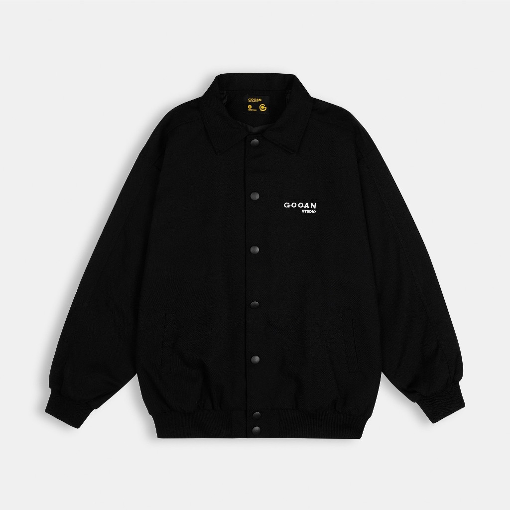 Áo Khoác Varsity Bomber Gooan Basic Form Rộng Unisex