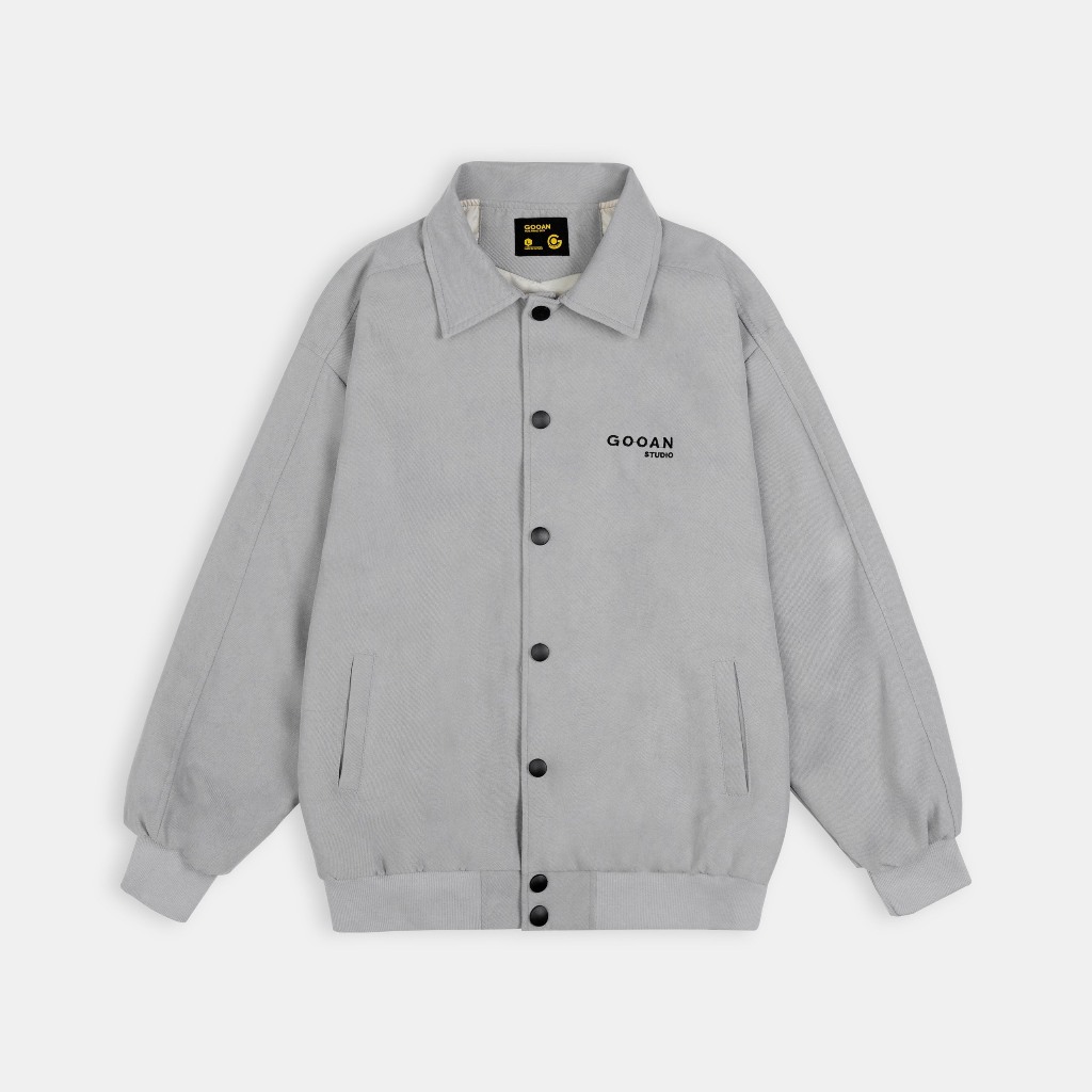 Áo Khoác Varsity Bomber Gooan Basic Form Rộng Unisex