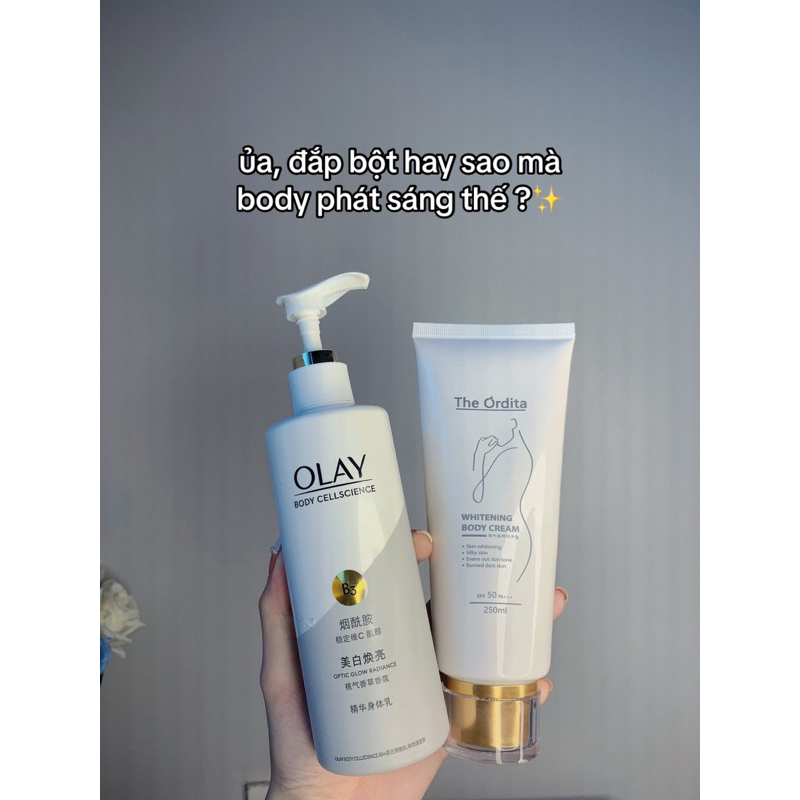 Sữa dưỡng thể Olay Bright Ultra Whitening - Olay Optic Glow