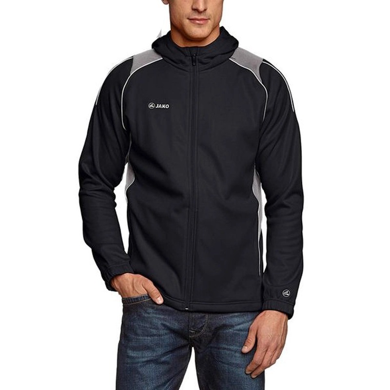 ÁO KHOÁC NAM JAKO CHAMPION HOODED JACKET - SIZE XS-S - MÀU ĐEN