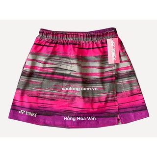 Váy cầu lông yonex 660 hồng hoa văn