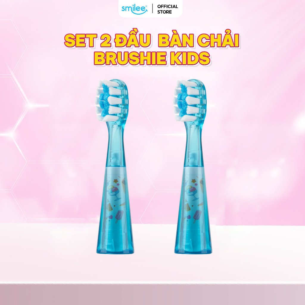 Set 2 đầu bàn chải thay thế Brushie Kids