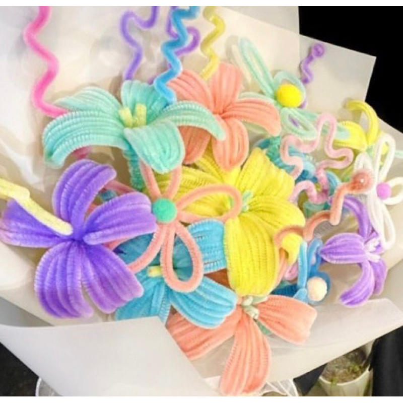 BÓ 100 KẼM NHUNG LÀM HOA