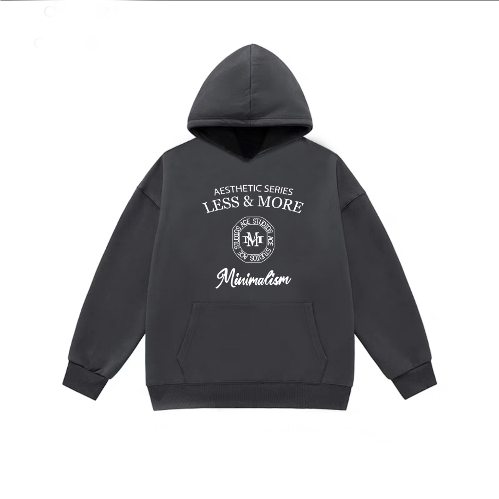 Áo Hoodie nỉ The Xide in hình chữ  form rộng oversize chất nỉ bông