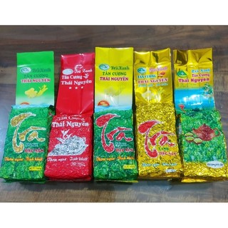 Chè Thái Nguyên đóng gói 100gr màu đỏ/vàng cam kết chất lượng