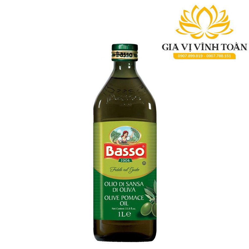 Dầu Oliu Bosso 1 Lít (Nhập khẩu Ý)