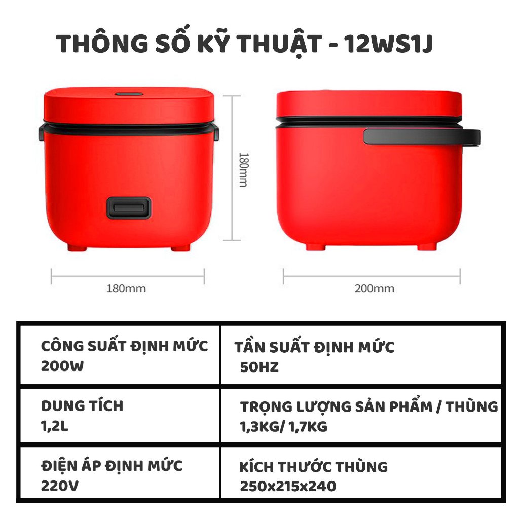 Nôi Cơm Điện Đa Năng Cho Bé CFB - 12WS1J