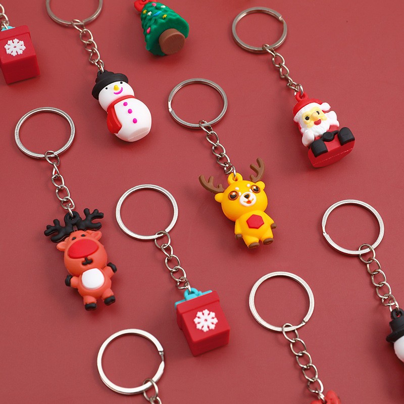 Móc khóa noel 3d quà tặng giáng sinh