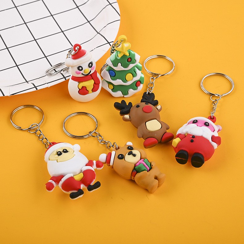 Móc khóa noel 3d quà tặng giáng sinh