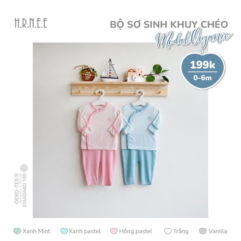 Bộ dài tay sơ sinh Hrnee modal.