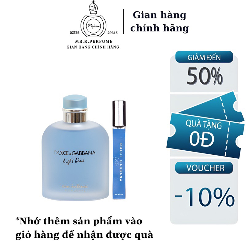 Nước Hoa Nam 𝐃𝐆 𝐋𝐢𝐠𝐡𝐭 𝐁𝐥𝐮𝐞 𝐄𝐚𝐮 𝐈𝐧𝐭𝐞𝐧𝐬𝐞 𝐏𝐨𝐮𝐫 𝐇𝐨𝐦𝐦𝐞