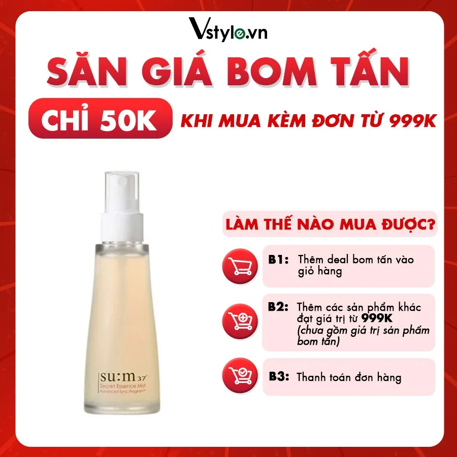 Xịt Khoáng Nước Thần Su m37 Secret Essence Mist 60ml