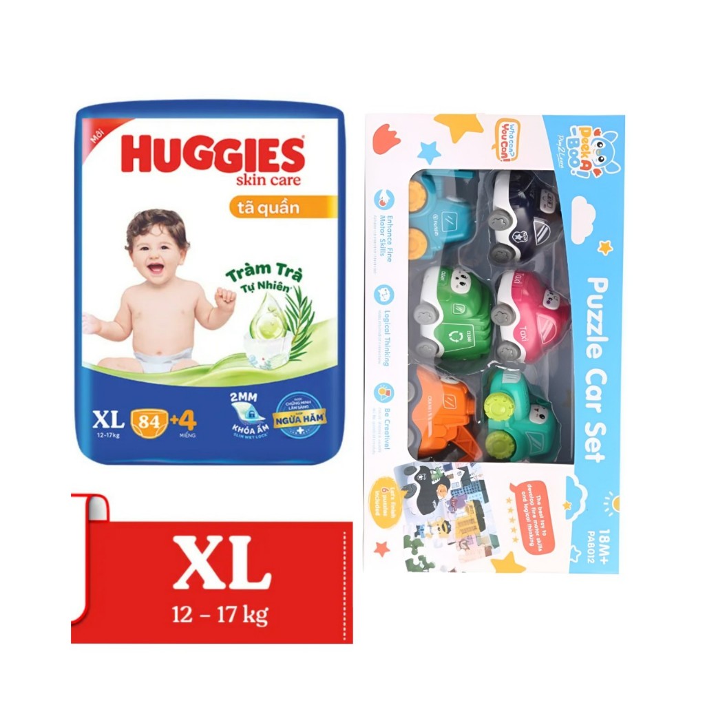 Tã quần Huggies Skincare Mega Jumbo M106/L96+8/XL84+4/XXL76+4