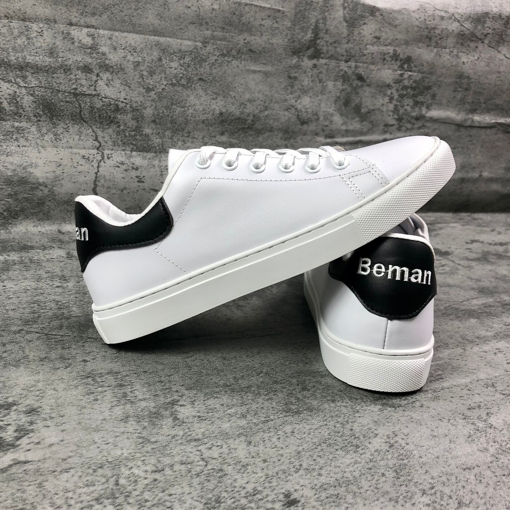 Giày thể thao Beman, giày sneakers nam, giày làm bằng da bò nappa nhập khẩu cao cấp, đế cao su đúc nguyên khối