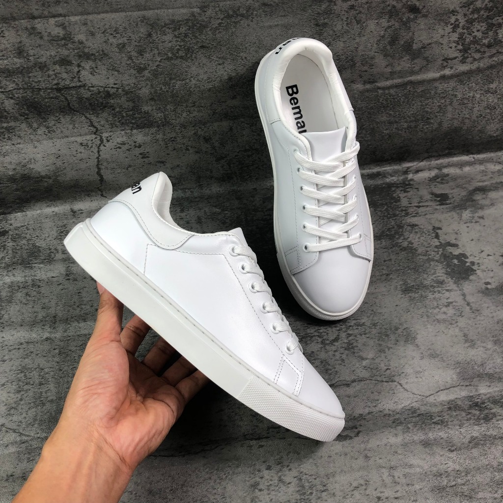 Giày thể thao Beman, giày sneakers nam, giày làm bằng da bò nappa nhập khẩu cao cấp, đế cao su đúc nguyên khối