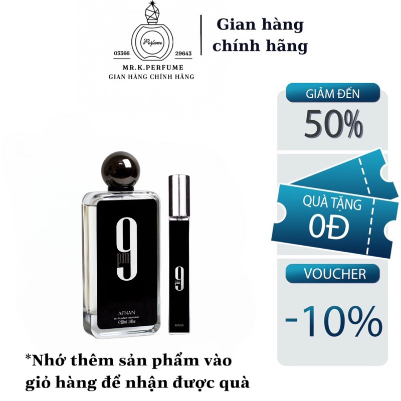 10ml Afnan 9PM EDP | Nước hoa nam chính hãng