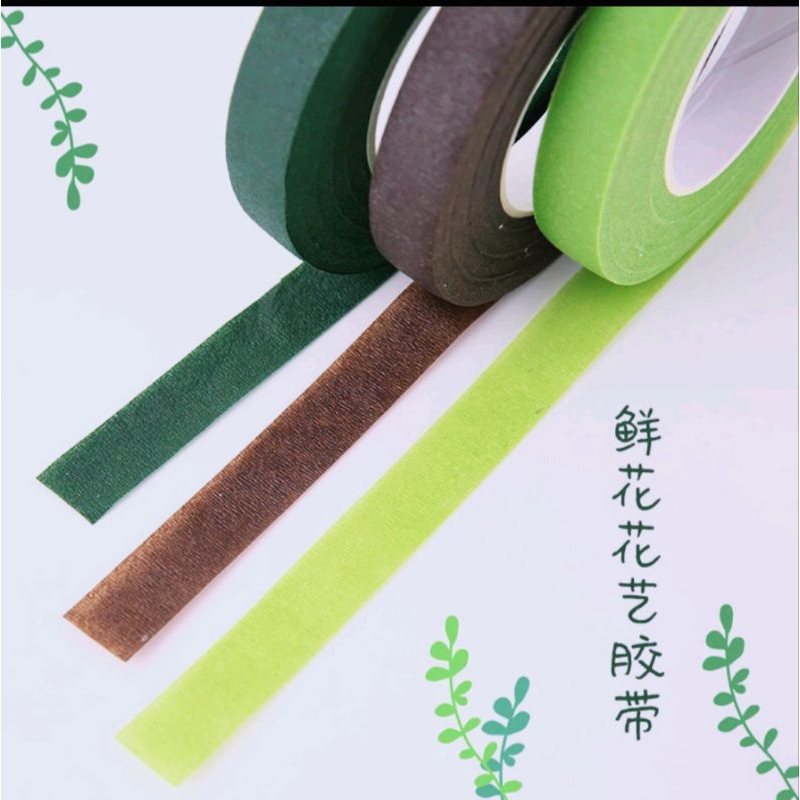 Băng dính sáp , băng dính cuốn cành hoa giả , băng dính trang trí làm thủ công , băng cuốn canh decor handmade_CT045