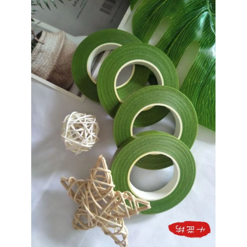 Băng dính sáp , băng dính cuốn cành hoa giả , băng dính trang trí làm thủ công , băng cuốn canh decor handmade_CT045