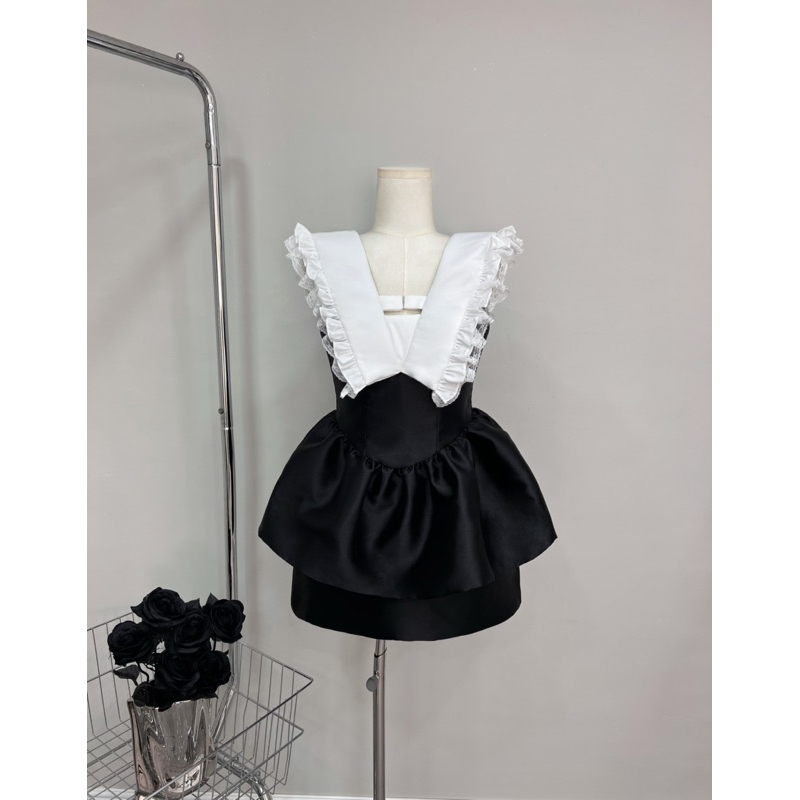 👚 SET PEPLUM VIỀN REN + CHÂN VÁY