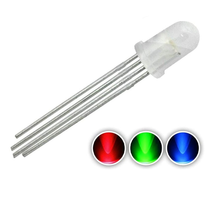 Led RGB 4 Chân Đục Phi 5mm
