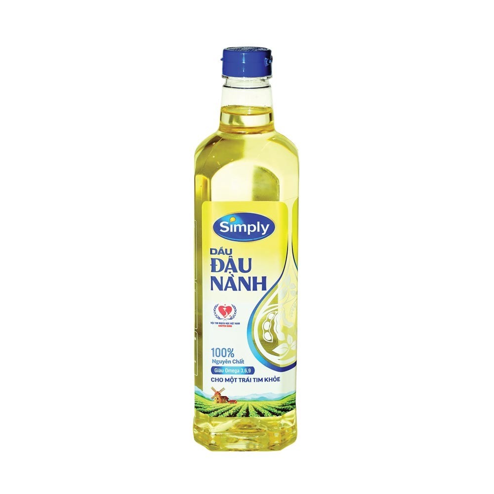 Dầu ăn Simply đậu nành 1L