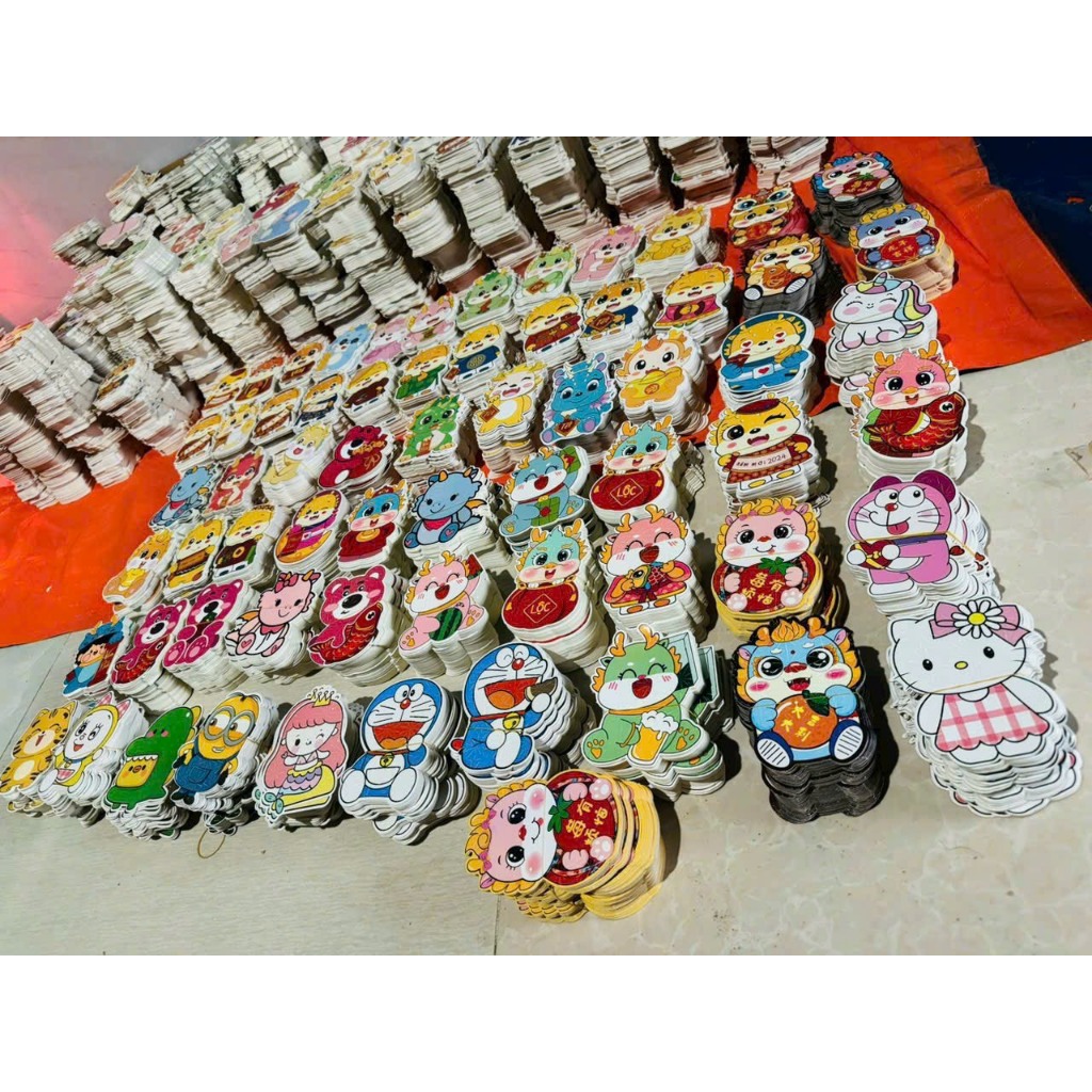 Bao lì xì chibi chi bi lì xì hoạt hình tết Giáp Thìn 2024 mới cao cấp đẹp độc lạ giao ngẫu nhiên