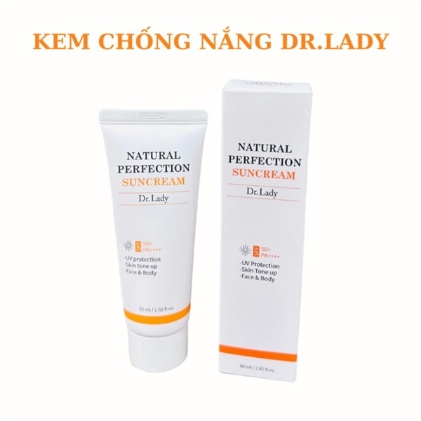 Kem chống nắng Dr.Lady - Dr Lady Suncream 60ml nâng tone, kiềm dầu